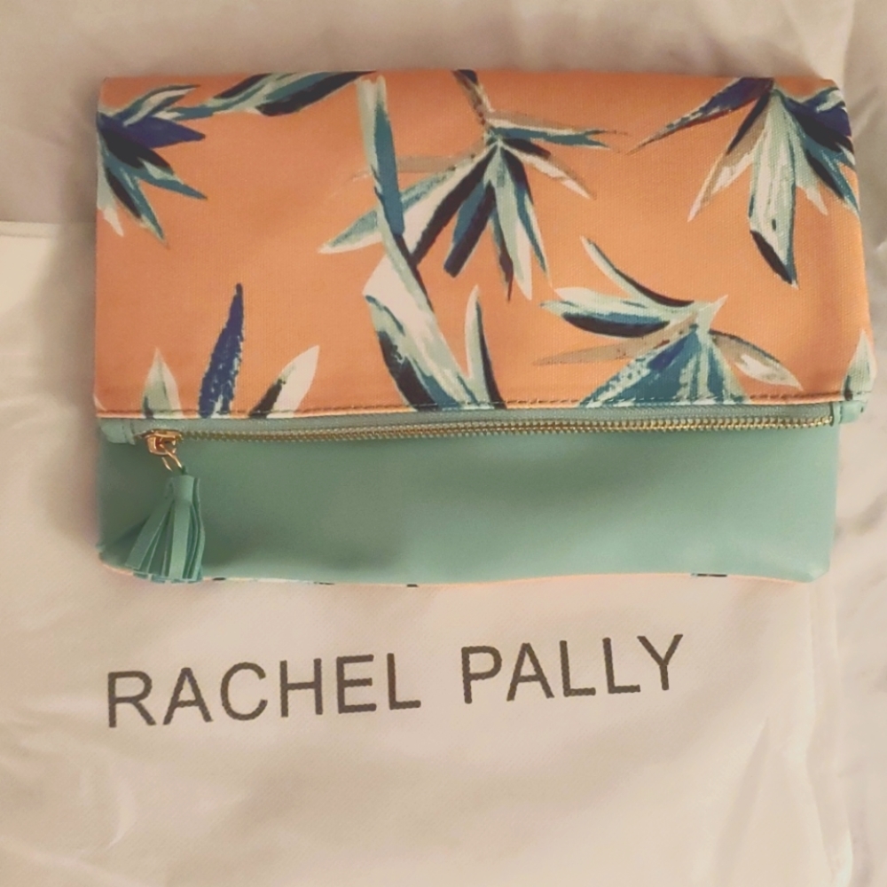 Rachel Pally reversible folded clutch purse mint